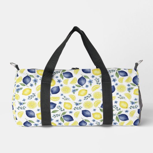 Blue French Country Lemon Pattern Plunjezak (Voorkant)