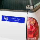 Blue French Horn Bumpersticker (Op Truck)