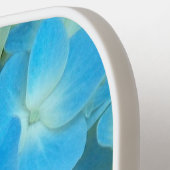 Blue French Hydrangea Floral Pickleball Paddle (Links Detail)
