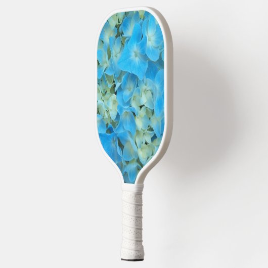 Blue French Hydrangea Floral Pickleball Paddle (Links)