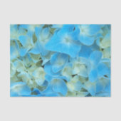 Blue French Hydrangea Floral Tissuepapier (Voorkant)
