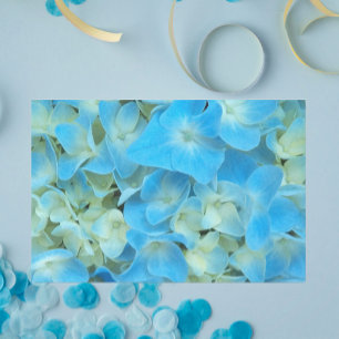 Blue French Hydrangea Floral Tissuepapier