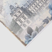 Blue French Manor Tissuepapier (Detail)