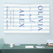 Blue French Personalized Wedding Spandoek (Beurs)
