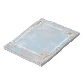 Blue French Toile Elegant Notitieblok Scratch Pad (Linkerzijde)