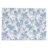 Blue French Toile Groot Cadeauzakje (Achterkant)