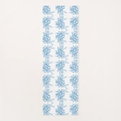 Blue French Toile Pattern Yogamat (Voorkant)