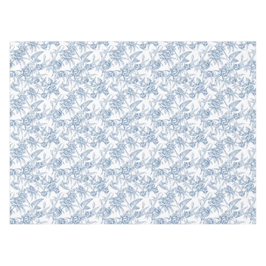 Blue French Toile Tafelkleed (Voorkant (Horizontaal))