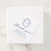 Blue French Vintage Victorian  Bedankjes Labels (In situ)