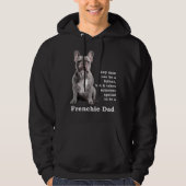 Blue Frenchie papa Hoodie (Voorkant)