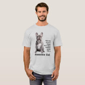 Blue Frenchie papa T-shirt (Voorkant volledig)