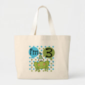 Blue Frog 3e verjaardag Tshirts en geschenken Grote Tote Bag (Voorkant)