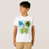 Blue Frog 4e verjaardag Tshirts en geschenken (Voorkant volledig)