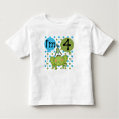 Blue Frog 4e verjaardag Tshirts en geschenken (Voorkant)