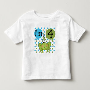 Blue Frog 4e verjaardag Tshirts en geschenken