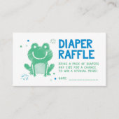 Blue Frog Luier Raffle Ticket Informatiekaartje (Voorkant)