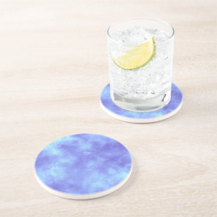 Blue Frost Cloud Effect Sandstone Onderzetter