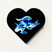 Blue Frost Dragon Heart Notitieboek (Achterkant)
