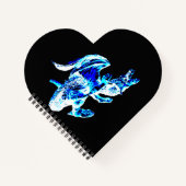 Blue Frost Dragon Heart Notitieboek (Voorkant)
