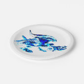 Blue Frost Dragon Papieren Bordje (Gekanteld)