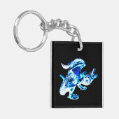 Blue Frost Dragon Sleutelhanger (Voorkant Links)
