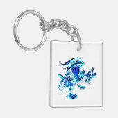 Blue Frost Dragon Sleutelhanger (Voorkant Links)