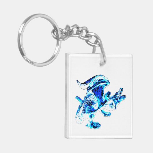 Blue Frost Dragon Sleutelhanger (Voorkant Links)