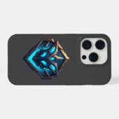Blue Frost Rune Emblem iPhone Hoesje (Achterkant horizontaal)
