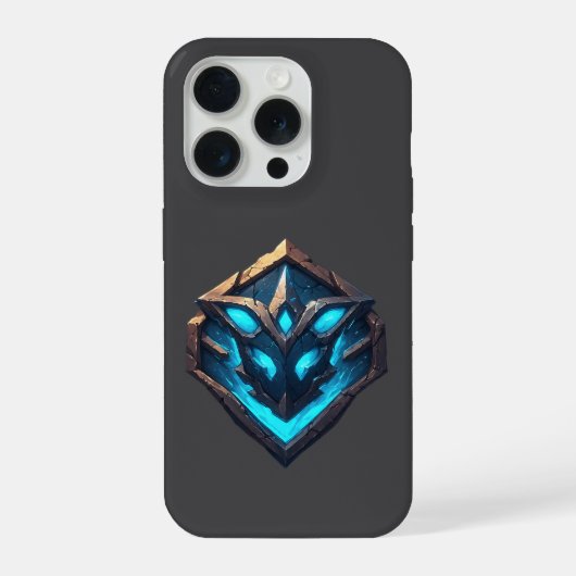 Blue Frost Rune Emblem iPhone Hoesje (Achterkant)