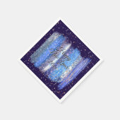 Blue Frosty Brush Strokes Happy New Year 20xx Servet (Hoek)