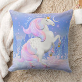 Blue Frozen Lake Unicorn Fantasy Winter Baby Kussen (Deken)