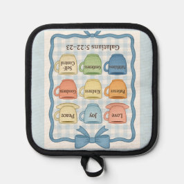 Blue Fruit of the Spirit Pot Holders Pannenlap