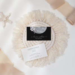 Blue Full Moon Elegant Visitekaartje