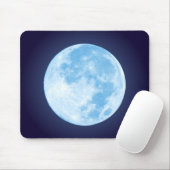 Blue Full Moon Mousepad Muismat (Met muis)