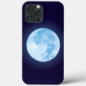 Blue Full Moon Phone Case (Achterkant)