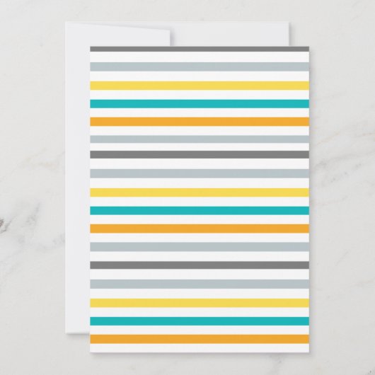 Blue Fun Llama Fiesta Birthday Party Kaart (Achterkant)