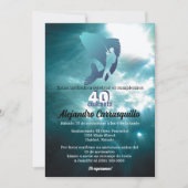 Blue Fun Vist elke leeftijd voor mannen verjaardag Kaart (Voorkant)