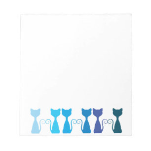 Blue Funky Kittens-laptop Notitieblok