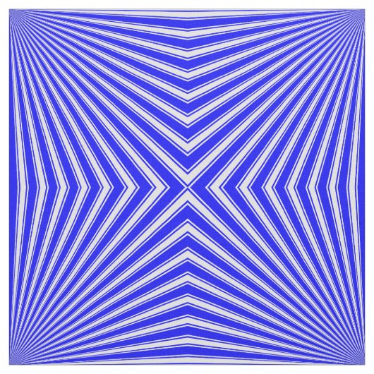 Blue Funky Sun Rays Achtergrond Stof (Swatch)