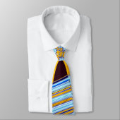 Blue Funky Swirls Stropdas (Gebonden)