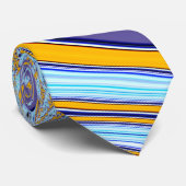 Blue Funky Swirls Stropdas (Opgerold)