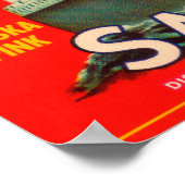 Blue Funnel Brand Salmon Label- Seattle, WA Poster (Hoek)