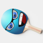 Blue Funny Face Table Tennis Paddle Tafeltennisbatje (Zijkant)