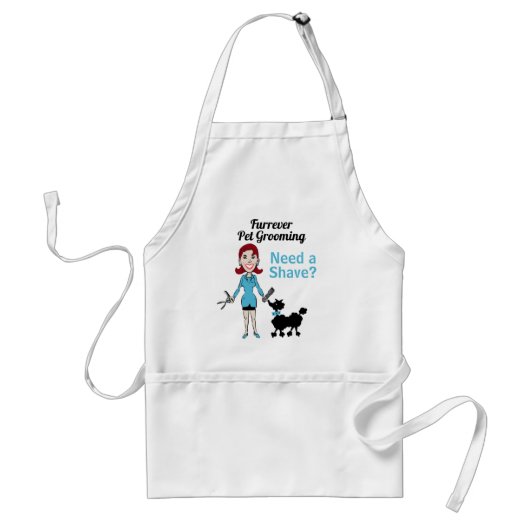 Blue Funny wil een snuiter Standaard Schort (Voorkant)