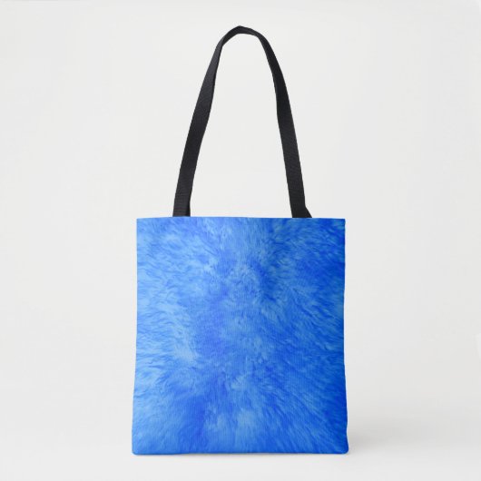 Blue Fur Frenzy Canvas tas (Voorkant)
