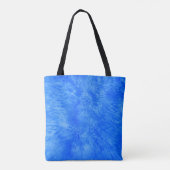 Blue Fur Frenzy Canvas tas (Achterkant)