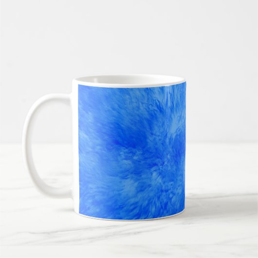 Blue Fur Frenzy Coffee Mok (Links)