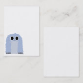 Blue Furry Monster-Visitekaartje Visitekaartje (Voorkant / Achterkant)