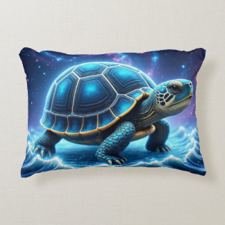Blue Galactic Zee Turtle Accent Kussen