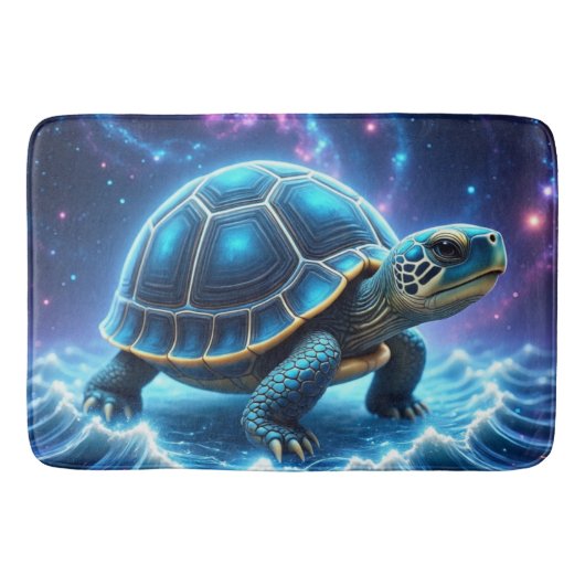 Blue Galactic Zee Turtle Badmat (Voorkant)
